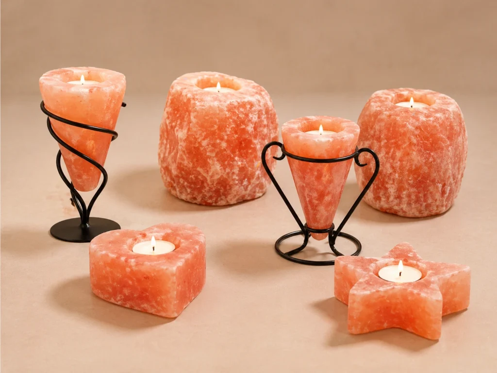 Salt Candle Holders