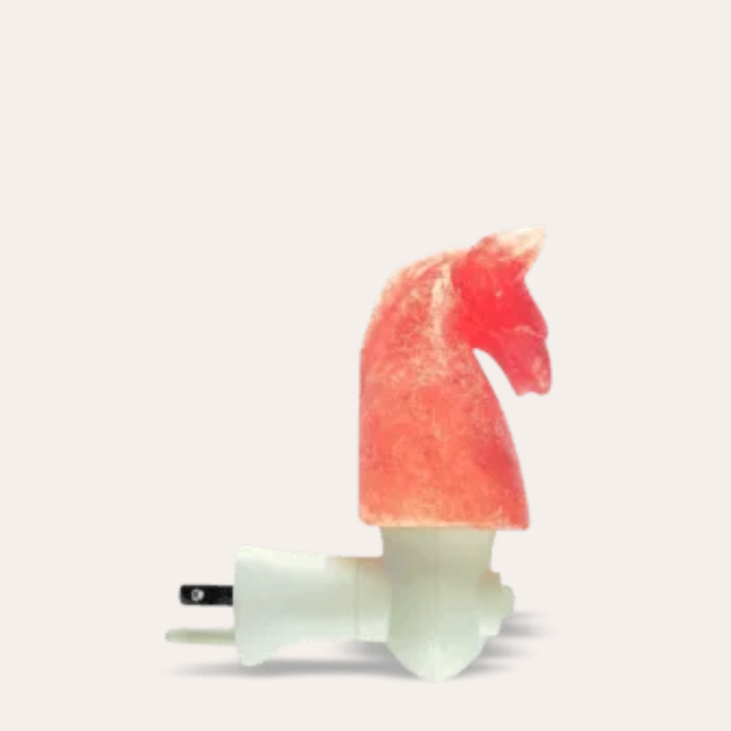 Salt horse head Lamp
